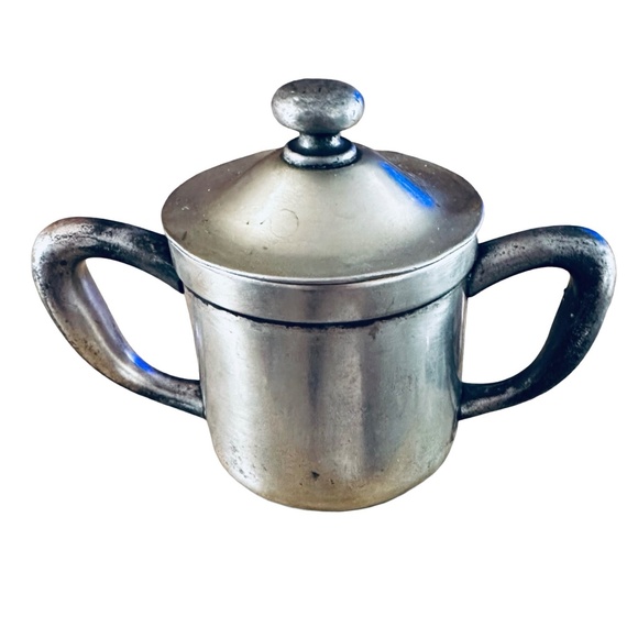 BENEDICT INDESTRUCTO Silver-plated Creamer & Sugar Bowl (pair of 2) E.P.N.S.B.M. - Picture 9 of 9